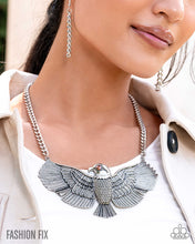 Load image into Gallery viewer, Proud as an Eagles Scream - Silver Necklace - Paparazzi Jewelry
