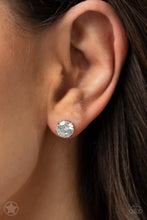 Load image into Gallery viewer, Just In TIMELESS - White Post Earrings - Paparazzi Jewelry
