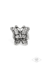 Load image into Gallery viewer, paparazzi-accessories-free-to-fly-white-ring

