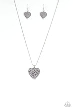 Load image into Gallery viewer, paparazzi-accessories-look-into-your-heart-silver-necklace
