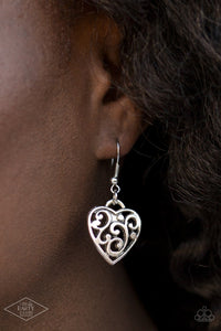 FILIGREE Your Heart With Love - Silver Necklace - Paprazzi Jewelry