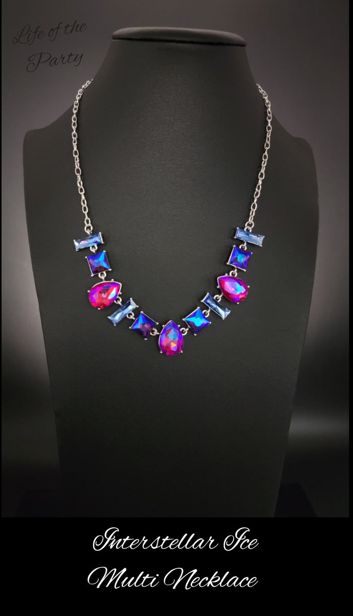 paparazzi-accessories-interstellar-ice-pink-necklace
