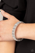 Load image into Gallery viewer, Mic Dropping Drama - White Bracelet - Paparazzi Jewelry
