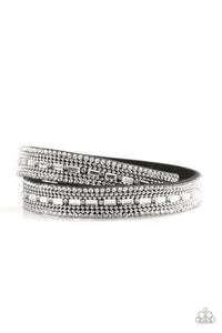 paparazzi-accessories-shimmer-and-sass-black-bracelet