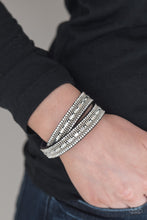 Load image into Gallery viewer, Shimmer and Sass - Black Bracelet - Paparazzi Jewelry
