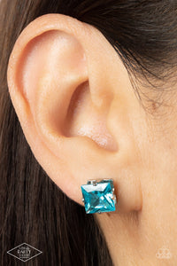 Girls Will Be Girls - Blue Post Earrings - Paparazzi Jewelry