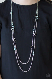 The New Girl In Town - Blue Necklace - Paparazzi Jewelry