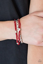 Load image into Gallery viewer, Hello Beautiful - Red Bracelet - Paparazzi Jewelry

