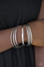 Load image into Gallery viewer, Rattle and Roll - Silver Bracelet - Paparazzi Jewelry

