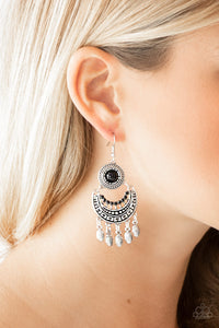 Mantra to Mantra - Black Earrings - Paparazzi Jewelry