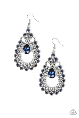 paparazzi-accessories-all-about-business-blue-earrings