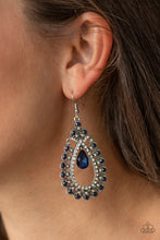 Load image into Gallery viewer, All About Business - Blue Earrings - Paparazzi Jewelry
