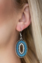 Load image into Gallery viewer, Fishing For Fabulous - Blue Earrings - Paparazzi Jewelry
