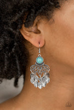 Load image into Gallery viewer, A Bit On The Wildside - Blue Earrings - Paparazzi Jewelry

