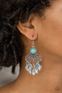 A Bit On The Wildside - Blue Earrings - Paparazzi Jewelry