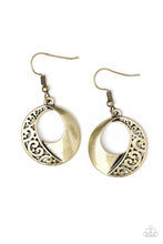 Load image into Gallery viewer, paparazzi-accessories-eastside-excursionist-brass-earrings
