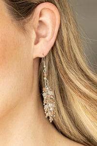 Celestial Chandeliers - Brown Earrings - Paprazzi Jewelry