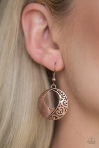 Eastside Excursionist - Copper Earrings - Paparazzi Jewelry