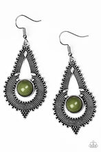 Load image into Gallery viewer, paparazzi-accessories-zoomin-zumba-green-earrings
