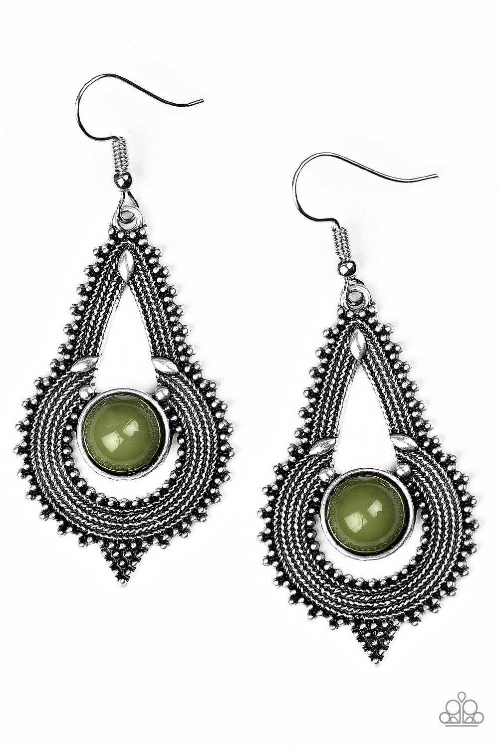 paparazzi-accessories-zoomin-zumba-green-earrings