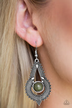 Load image into Gallery viewer, Zoomin Zumba - Green Earrings - Paprazzi Jewelry
