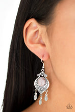 Load image into Gallery viewer, Enchantingly Environmentalist - Silver Earrings - Paprazzi Jewelry
