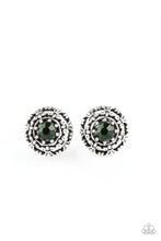 Load image into Gallery viewer, paparazzi-accessories-courtly-courtliness-green-post earrings
