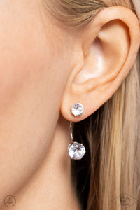 Starlet Squad - White Post Earrings - Paparazzi Jewelry