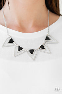 The Pack Leader - Black Necklace - Paparazzi Jewelry