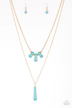 Load image into Gallery viewer, paparazzi-accessories-basic-groundwork-blue-necklace
