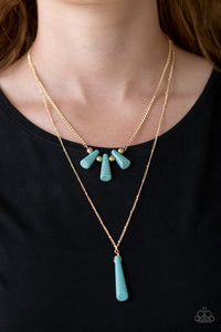 Basic Groundwork - Blue Necklace - Paparazzi Jewelry