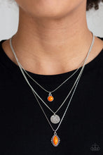 Load image into Gallery viewer, Tide Drifter - Orange Necklace - Paparazzi Jewelry
