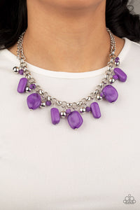 Grand Canyon Grotto - Purple Necklace - Paparazzi Jewelry