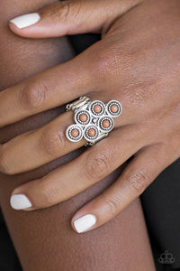 River Rock Rhythm - Brown Ring - Paparazzi Jewelry
