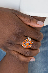 Poppy Pop-tastic - Orange Ring - Paparazzi Jewelry