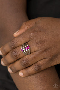 Not So Novice - Pink Ring - Paparazzi Jewelry
