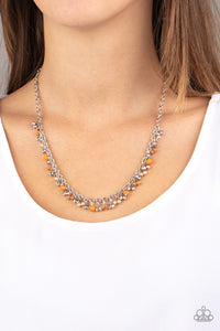Sailing The Seven Seas - Orange Necklace - Paparazzi Jewelry