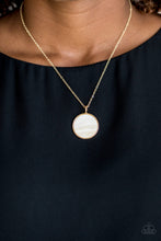 Load image into Gallery viewer, Shimmering Seashores - Gold Necklace - Paparazzi Jewelry
