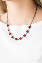 Load image into Gallery viewer, Starlit Socials - Red Necklace - Paparazzi Jewelry
