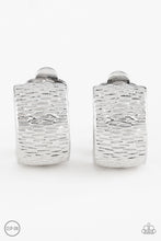Load image into Gallery viewer, paparazzi-accessories-cirque-du-couture-silver-clip-on
