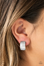 Load image into Gallery viewer, Cirque Du Couture - Silver Clip-On - Paparazzi Jewelry

