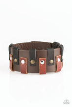 Load image into Gallery viewer, paparazzi-accessories-modern-musketeer-brown-bracelet

