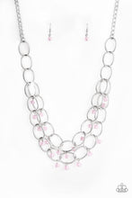 Load image into Gallery viewer, paparazzi-accessories-yacht-tour-pink-necklace
