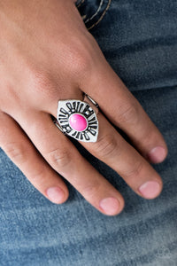 HOMESTEAD For The Weekend - Pink Ring - Paparazzi Jewelry