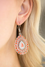 Load image into Gallery viewer, City Chateau - Orange Earrings - Paparazzi Jewelry
