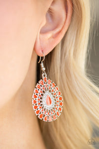 City Chateau - Orange Earrings - Paparazzi Jewelry