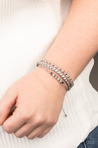 Ultra Modern - White Bracelet - Paparazzi Jewelry