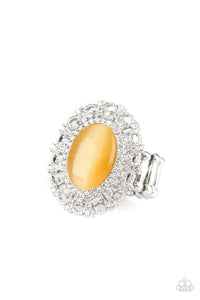 paparazzi-accessories-baroque-the-spell-yellow-ring