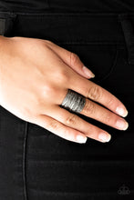 Load image into Gallery viewer, Paleo Patterns - Black Ring - Paparazzi Jewelry
