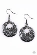 Load image into Gallery viewer, paparazzi-accessories-a-taste-for-texture-black-earrings
